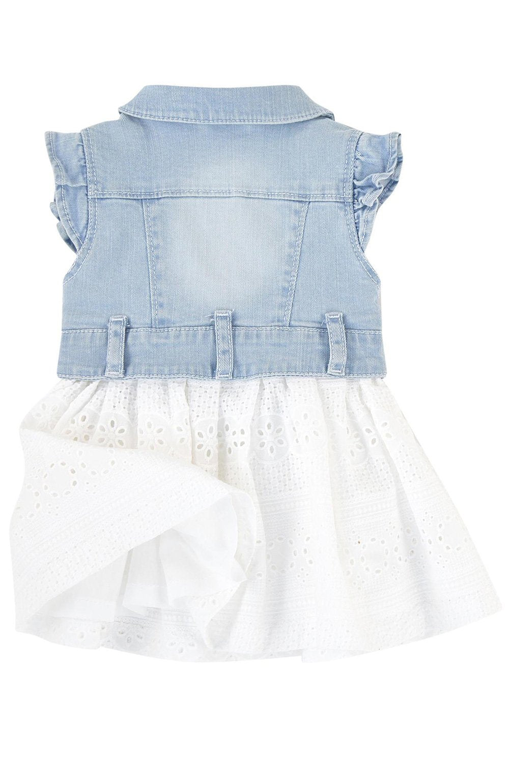 Denim Eyelet Dress